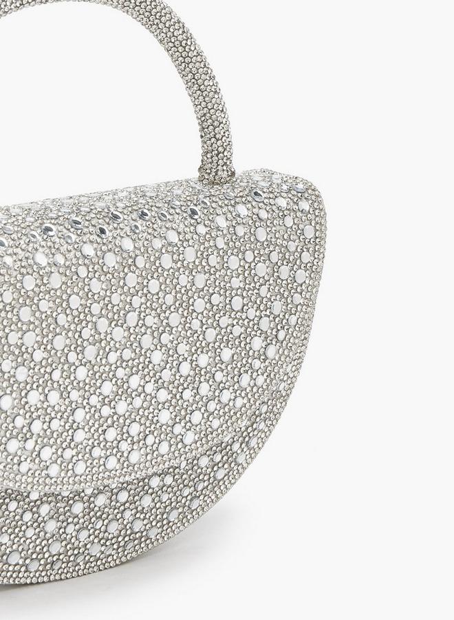 Flora Bella By Shoexpress Crystal Design Bag With Detachable Shoulder Strap Ramadan Collection - Image 4